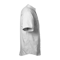 HUK Men's Tide Point Short Sleeve Shirt, White, Right Sleeve view