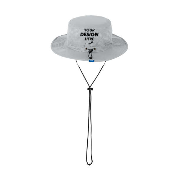 HUK Solid Booney, Harbor Mist, Back view, Mockup