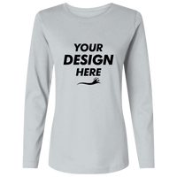 HUK Women's LoPro Pursuit T-Shirt, Harbor Mist, Front view, Mockup