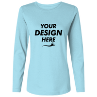HUK Women's LoPro Pursuit T-Shirt, Island Paradise, Front view, Mockup