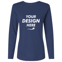 HUK Women's LoPro Pursuit T-Shirt, Naval Academy, Front view, Mockup