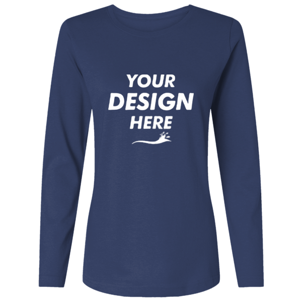 HUK Women's LoPro Pursuit T-Shirt, Naval Academy, Front view, Mockup
