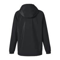 HUK Women's Storm Rain Jacket, Black, Back view