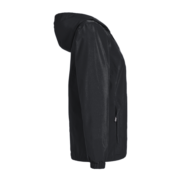 HUK Women's Storm Rain Jacket, Black, Right Sleeve view