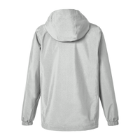 HUK Women's Storm Rain Jacket, Harbor Mist, Back view