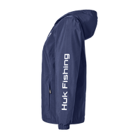 HUK Women's Storm Rain Jacket, Naval Academy, Left Sleeve view