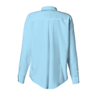 HUK Women's Tide Point Long Sleeve Shirt, Crystal Blue, Back view