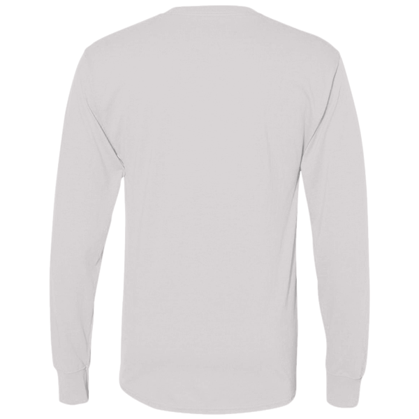 Hanes Authentic Long Sleeve T-Shirt, Ash, Back view