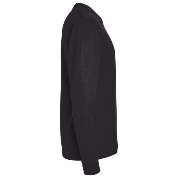Hanes Authentic Long Sleeve T-Shirt, Black, Right Sleeve view