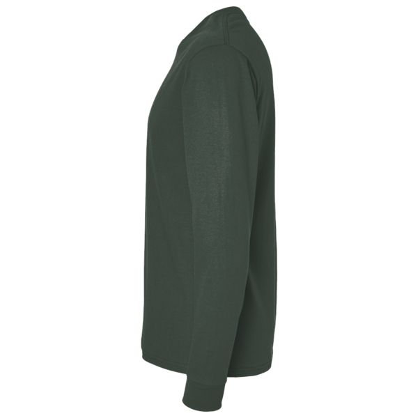 Hanes Authentic Long Sleeve T-Shirt, Deep Forest, Left Sleeve view