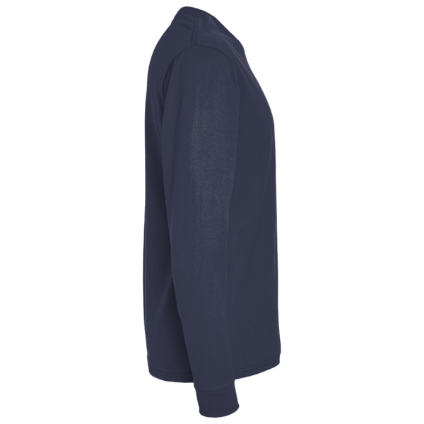 Hanes Authentic Long Sleeve T-Shirt, Navy, Right Sleeve view