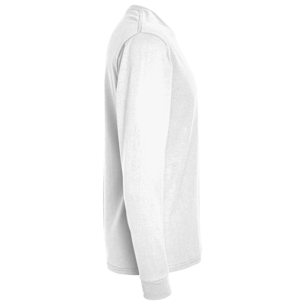 Hanes Authentic Long Sleeve T-Shirt, White, Right Sleeve view