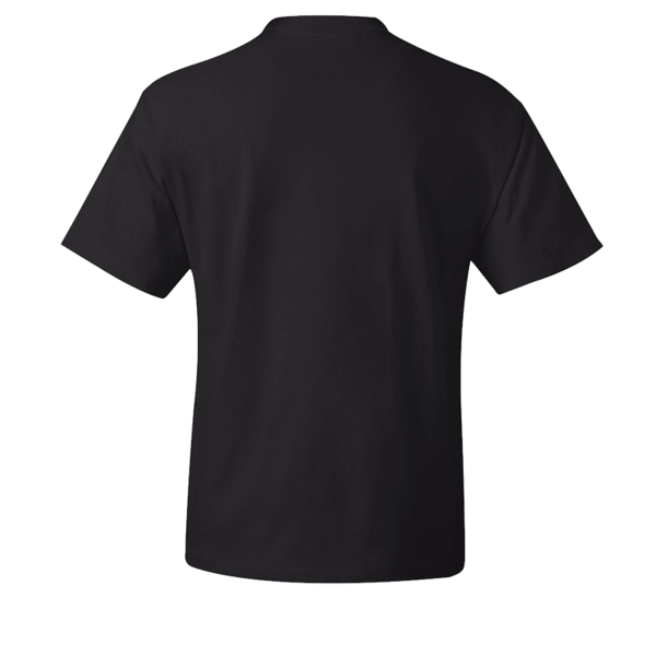 Hanes Beefy-T® Tall T-Shirt, Black, Back view