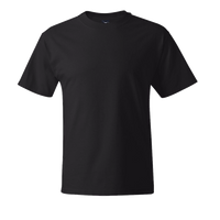 Hanes Beefy-T® Tall T-Shirt, Black, Front view