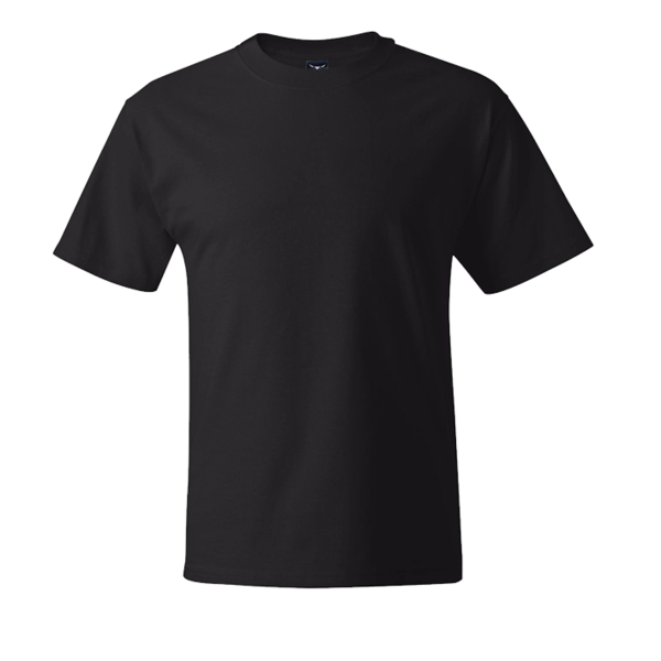 Hanes Beefy-T® Tall T-Shirt, Black, Front view