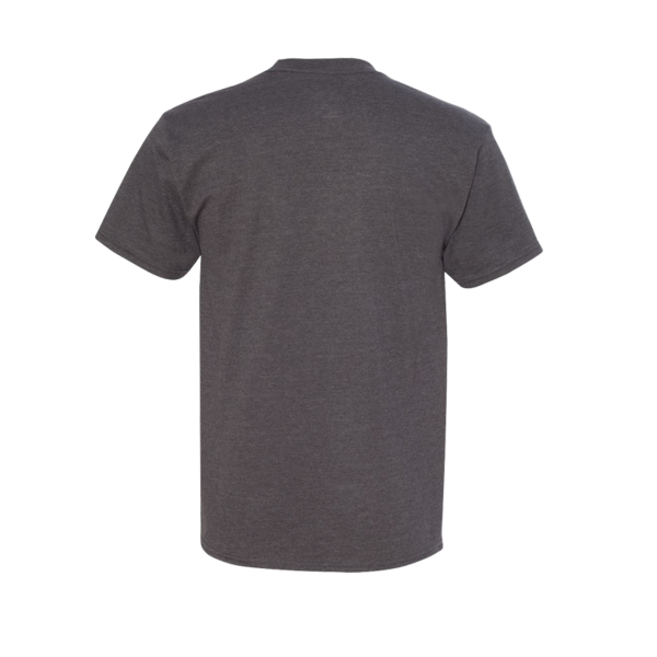 Hanes Beefy-T® Tall T-Shirt, Charcoal Heather, Back view