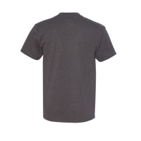 Hanes Beefy-T® Tall T-Shirt, Charcoal Heather, Back view