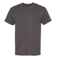 Hanes Beefy-T® Tall T-Shirt, Charcoal Heather, Front view