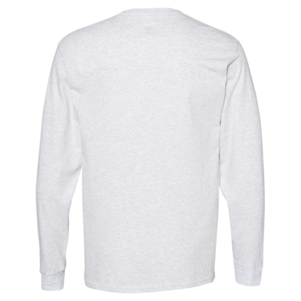 Hanes Essential-T Long Sleeve T-Shirt, Ash, Back view