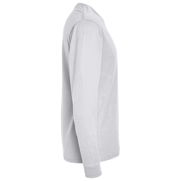 Hanes Essential-T Long Sleeve T-Shirt, Ash, Right Sleeve view