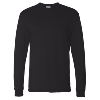 Hanes Essential-T Long Sleeve T-Shirt, Black, Front view