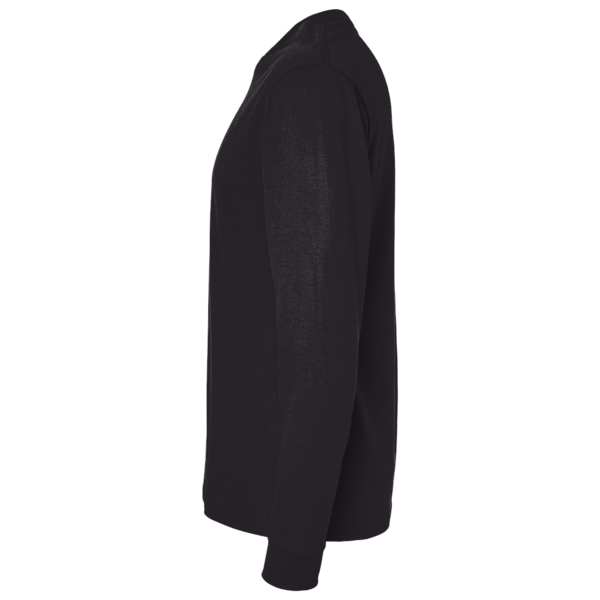 Hanes Essential-T Long Sleeve T-Shirt, Black, Left Sleeve view