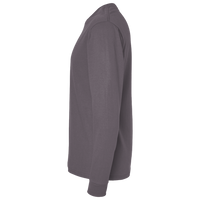 Hanes Essential-T Long Sleeve T-Shirt, Charcoal Heather, Left Sleeve view