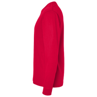 Hanes Essential-T Long Sleeve T-Shirt, Deep Red, Left Sleeve view