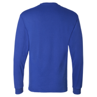 Hanes Essential-T Long Sleeve T-Shirt, Deep Royal, Back view