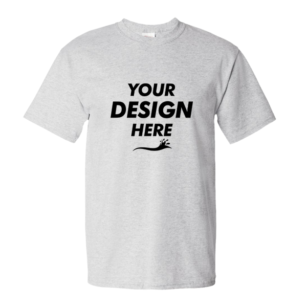 Hanes Essential-T T-Shirt, Ash, Front view, Mockup