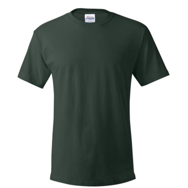 Hanes Essential-T T-Shirt, Deep Forest, Front view