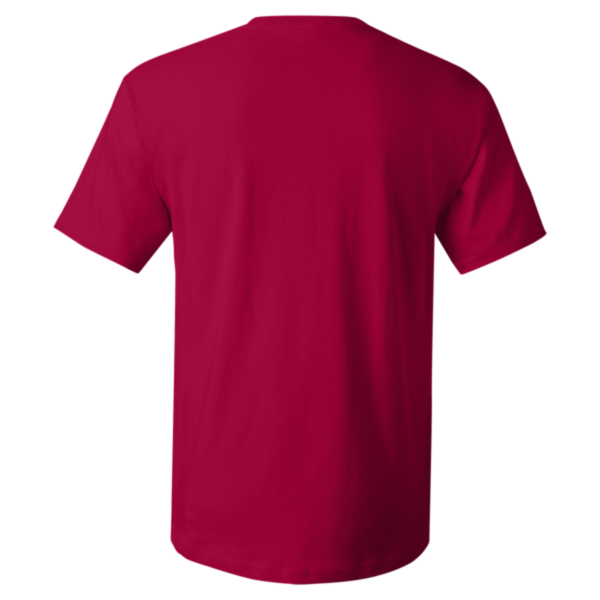 Hanes Essential-T T-Shirt, Deep Red, Back view