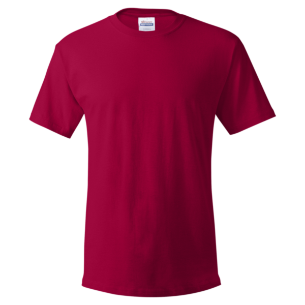 Hanes Essential-T T-Shirt, Deep Red, Front view