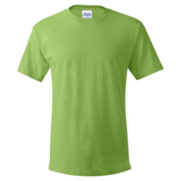 Hanes Essential-T T-Shirt, Lime, Front view