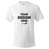 Hanes Essential-T T-Shirt, White, Front view, Mockup