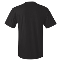 Hanes Men's Authentic Pocket T-Shirt, Black, Back view