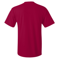 Hanes Men's Authentic Pocket T-Shirt, Deep Red, Back view