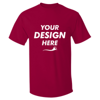 Hanes Men's Authentic Pocket T-Shirt, Deep Red, Front view, Mockup