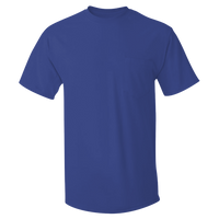 Hanes Men's Authentic Pocket T-Shirt, Deep Royal, Front view