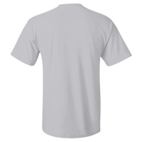 Hanes Men's Authentic Pocket T-Shirt, Light Steel, Back view