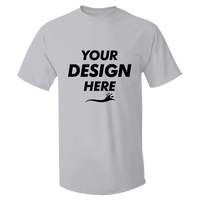 Hanes Men's Authentic Pocket T-Shirt, Light Steel, Front view, Mockup