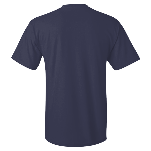 Hanes Men's Authentic Pocket T-Shirt, Navy, Back view