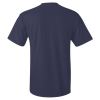 Hanes Men's Authentic Pocket T-Shirt, Navy, Back view