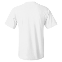 Hanes Men's Authentic Pocket T-Shirt, White, Back view