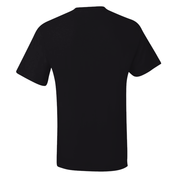 Hanes Men's Beefy-T® Pocket T-Shirt, Black, Back view