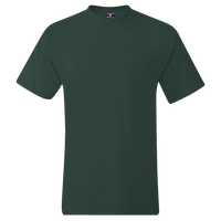 Hanes Men's Beefy-T® Pocket T-Shirt, Deep Forest, Front view