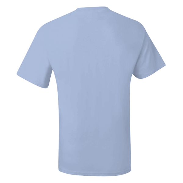 Hanes Men's Beefy-T® Pocket T-Shirt, Light Blue, Back view