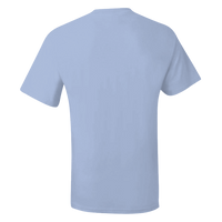 Hanes Men's Beefy-T® Pocket T-Shirt, Light Blue, Back view
