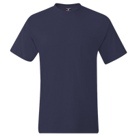 Hanes Men's Beefy-T® Pocket T-Shirt, Navy, Front view
