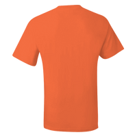 Hanes Men's Beefy-T® Pocket T-Shirt, Orange, Back view